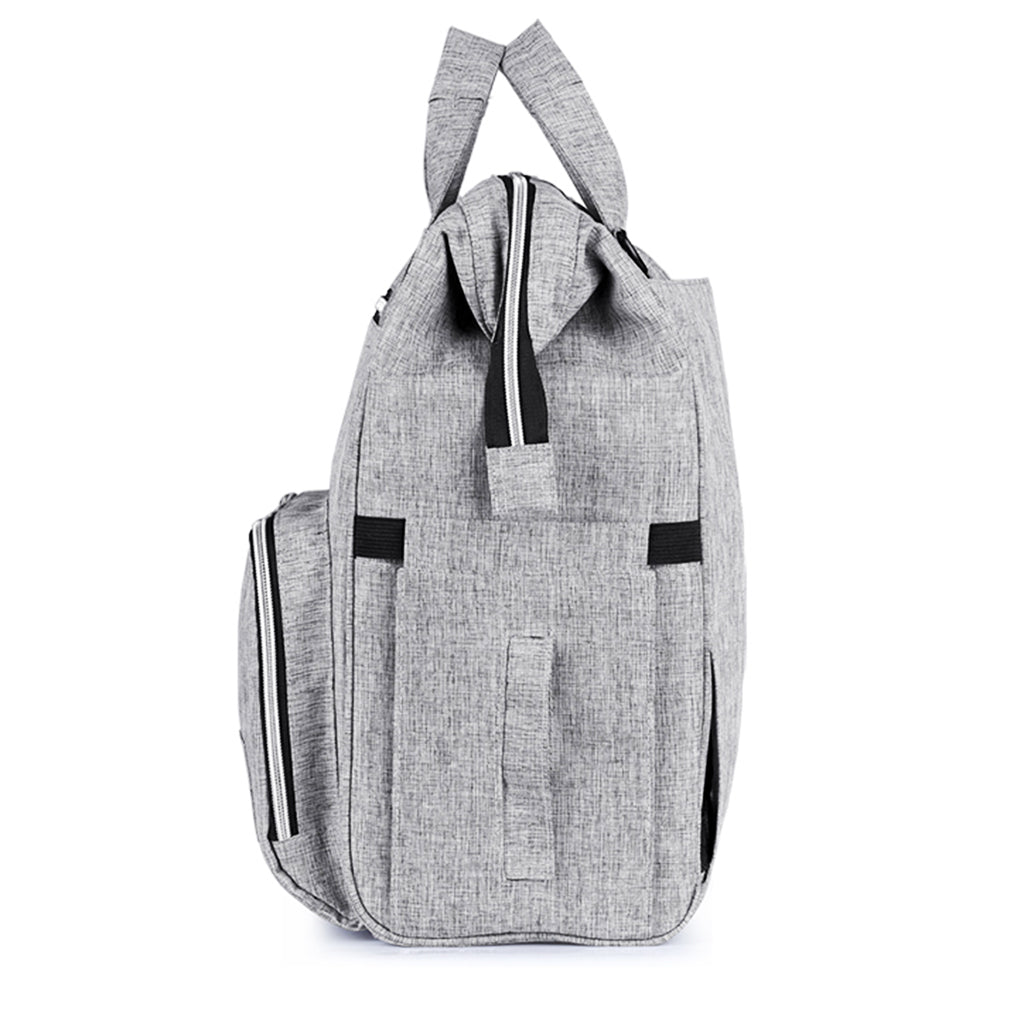 Baby Diaper Nappy Mummy Changing Bag Backpack Multi-function Bag Gray