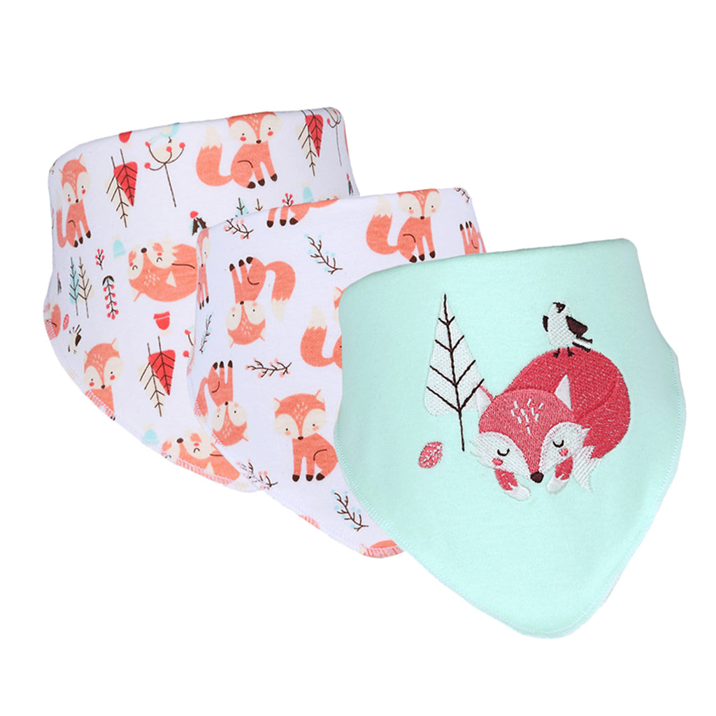 Baby Feeding Head Scarf Towel Bib Bandana Saliva Triangle Dribble