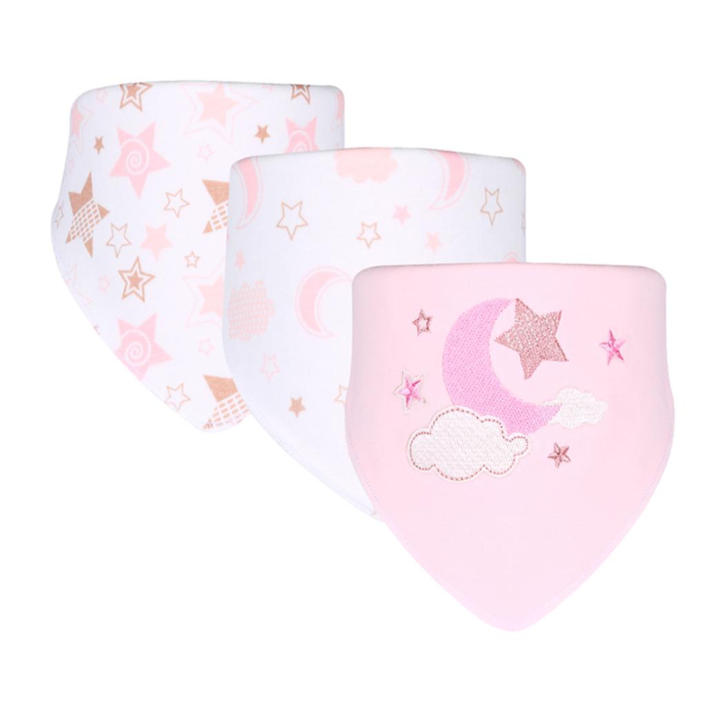 Baby Feeding Head Scarf Towel Bib Bandana Saliva Triangle Dribble Star