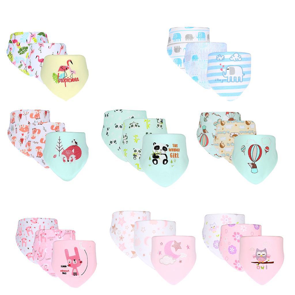 Baby Feeding Head Scarf Towel Bib Bandana Saliva Triangle Dribble Star