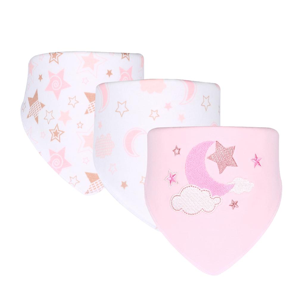 Baby Feeding Head Scarf Towel Bib Bandana Saliva Triangle Dribble Star