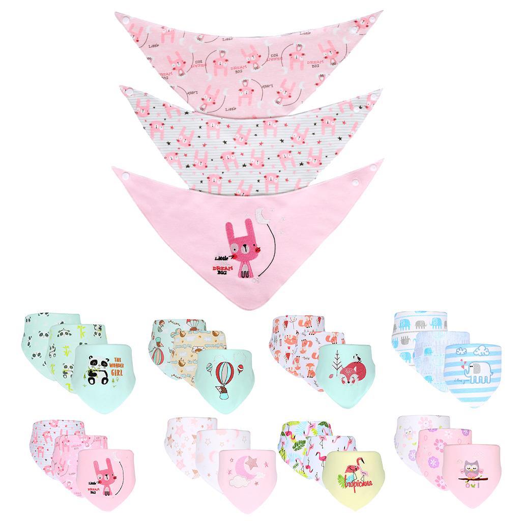 Baby Feeding Head Scarf Towel Bib Bandana Saliva Triangle Dribble Star