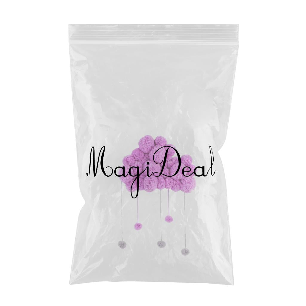 Baby Kids Room Nursery Home Cloud Raindrop Wall Mural Decor Purple