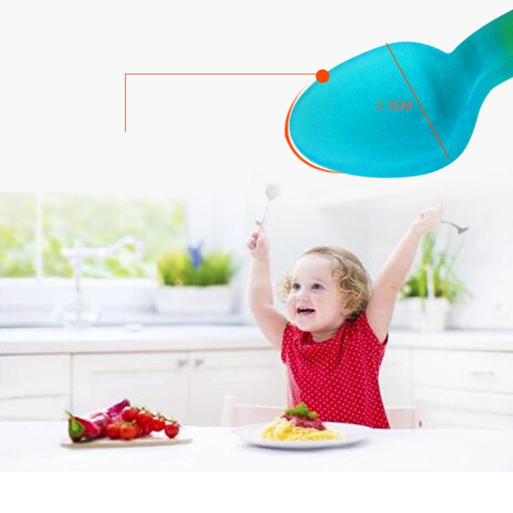 2xBaby Infant Temperature Heat Sensing Feeder Feeding Spoon Red