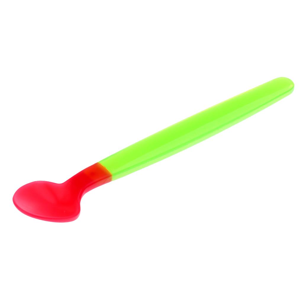 2xBaby Infant Temperature Heat Sensing Feeder Feeding Spoon Red