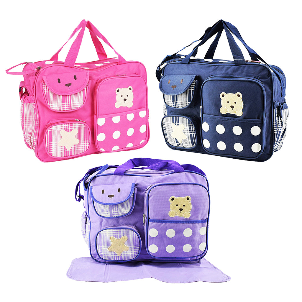 Multi Function High Capacity Mummy Bag Pregnant Mother Child Bag Rose red