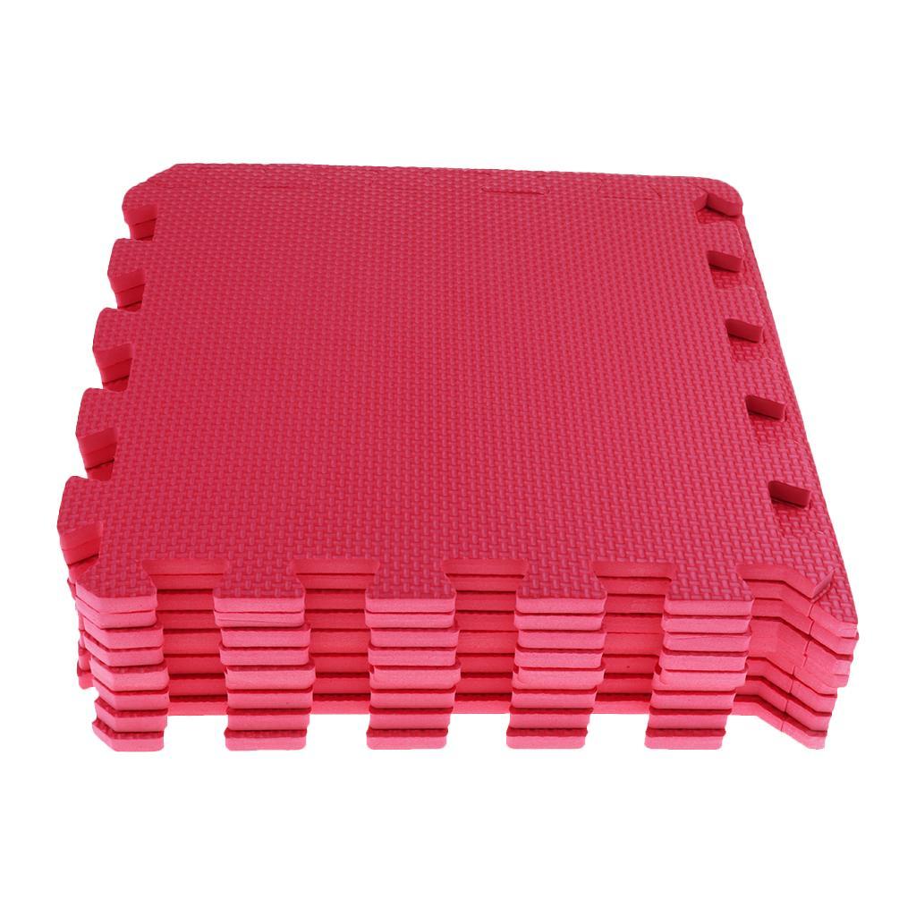 Eva Soft Foam Floor Play mats Interlocking Tiles Kids Nursery Puzzle Red