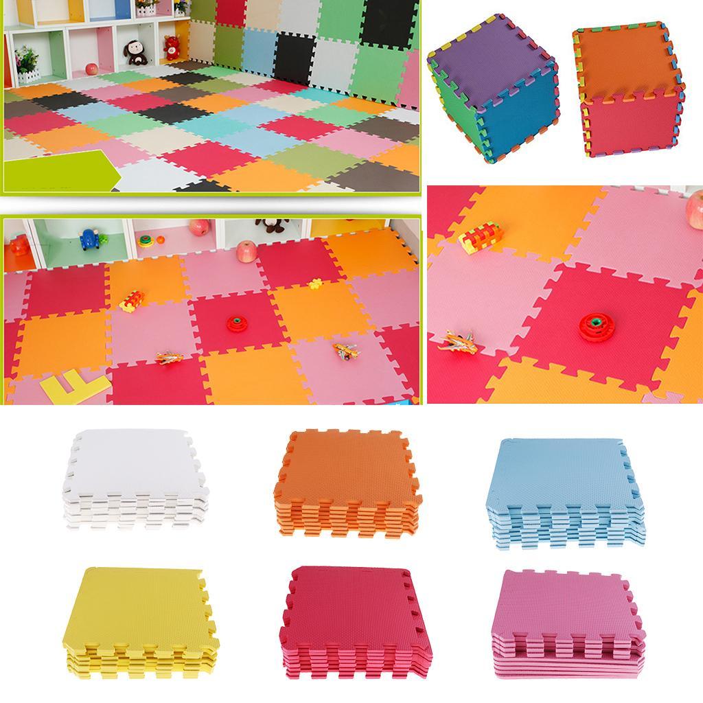 Eva Soft Foam Floor Play mats Interlocking Tiles Kids Nursery Puzzle Red