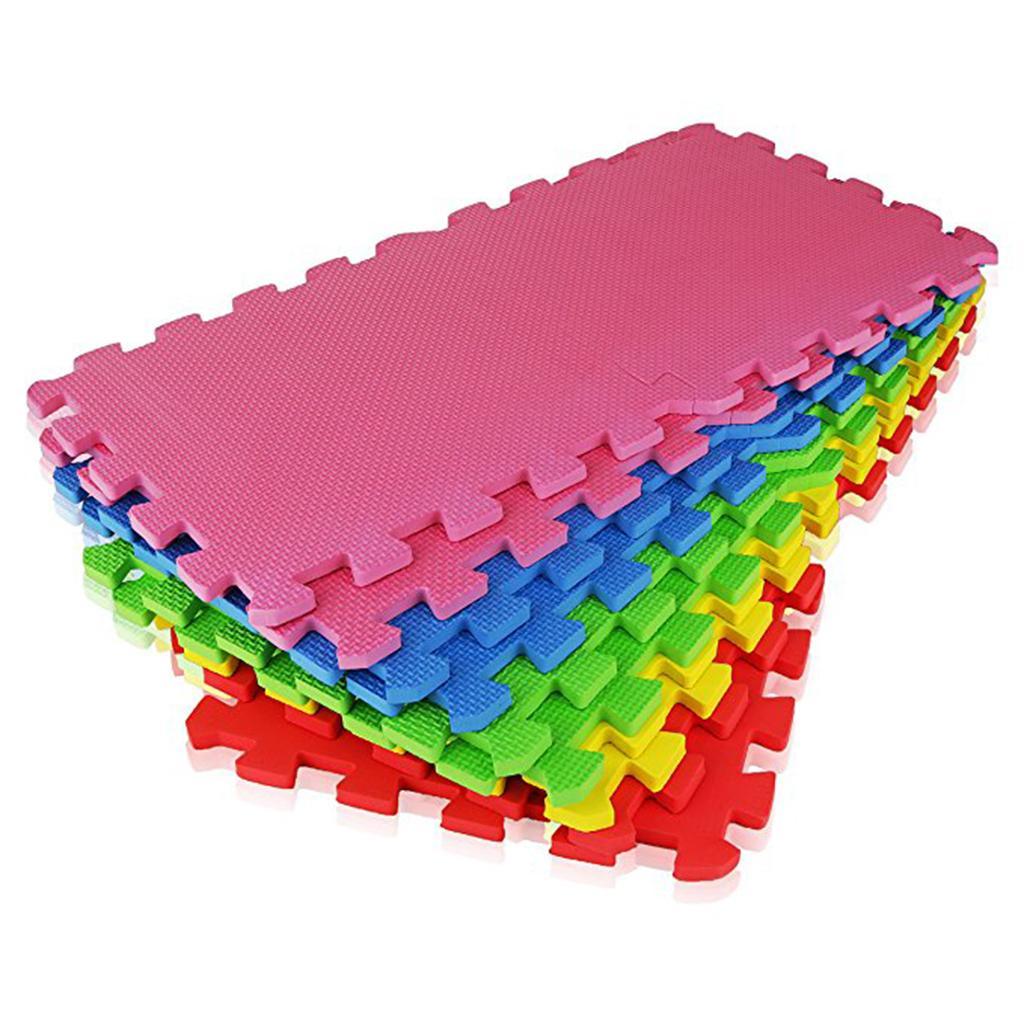 Eva Soft Foam Floor Play mats Interlocking Tiles Kids Nursery Puzzle Red