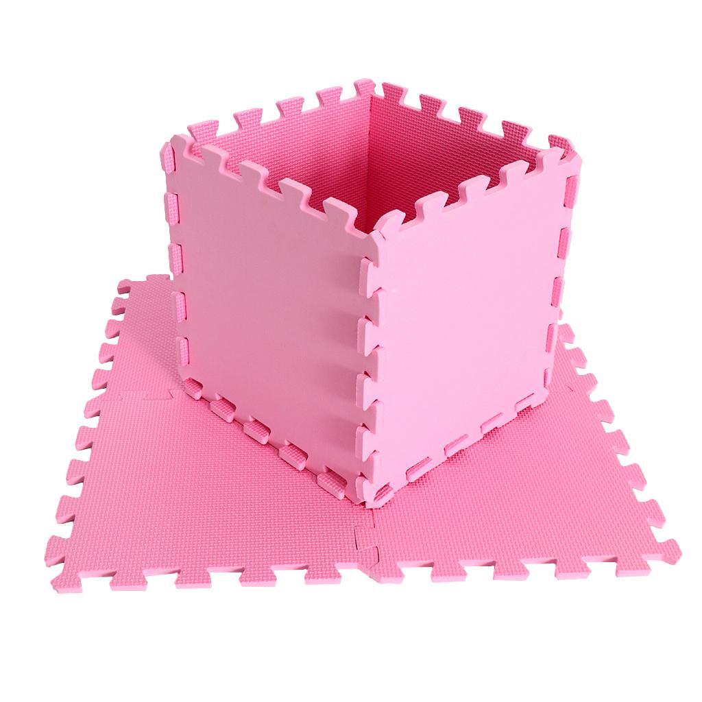 Eva Soft Foam Floor Play mats Interlocking Tiles Kids Nursery Puzzle Pink