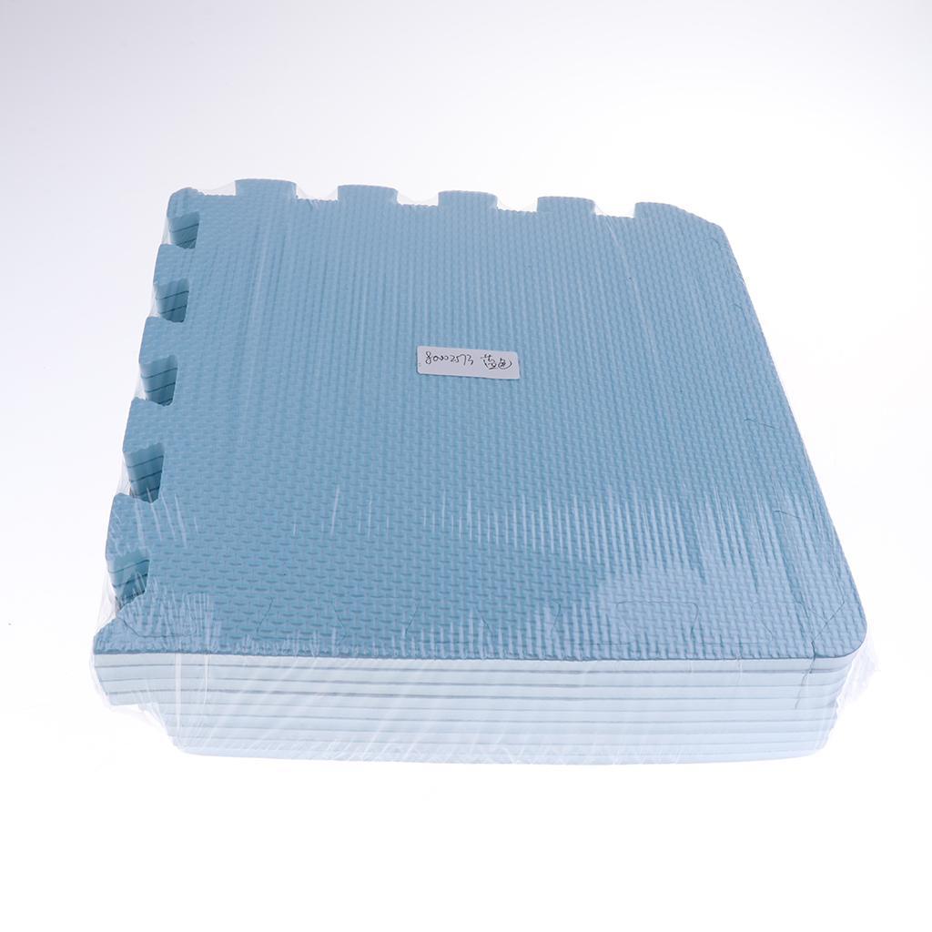 Eva Soft Foam Floor Play mats Interlocking Tiles Kids Nursery Puzzle Blue