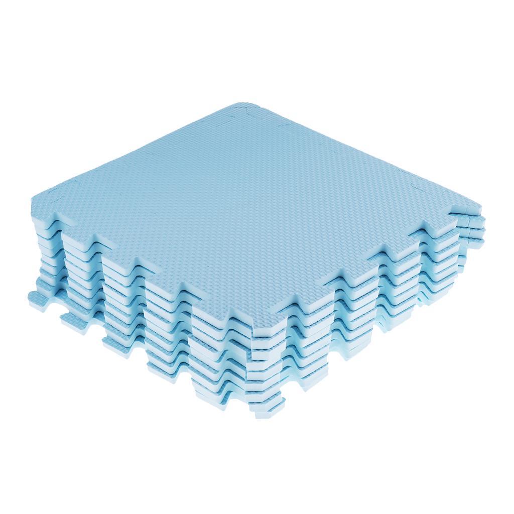 Eva Soft Foam Floor Play mats Interlocking Tiles Kids Nursery Puzzle Blue
