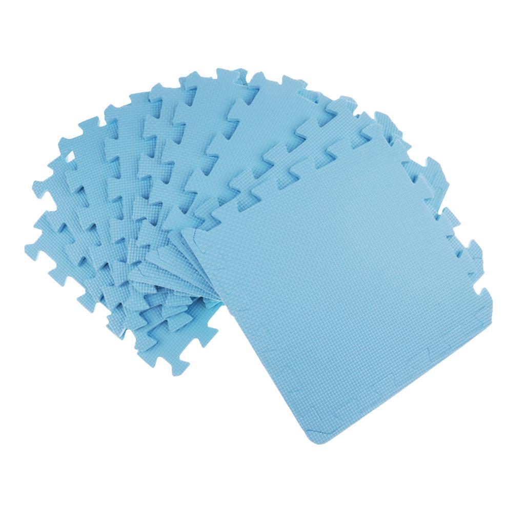 Eva Soft Foam Floor Play mats Interlocking Tiles Kids Nursery Puzzle Blue