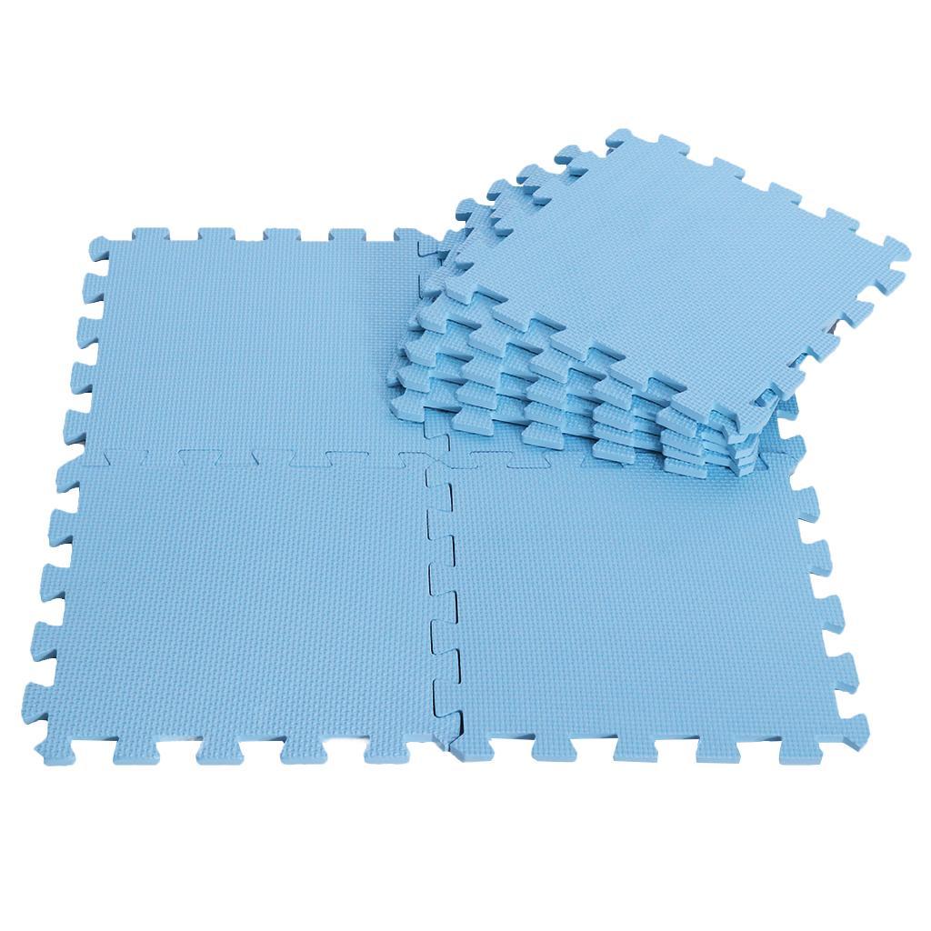 Eva Soft Foam Floor Play mats Interlocking Tiles Kids Nursery Puzzle Blue