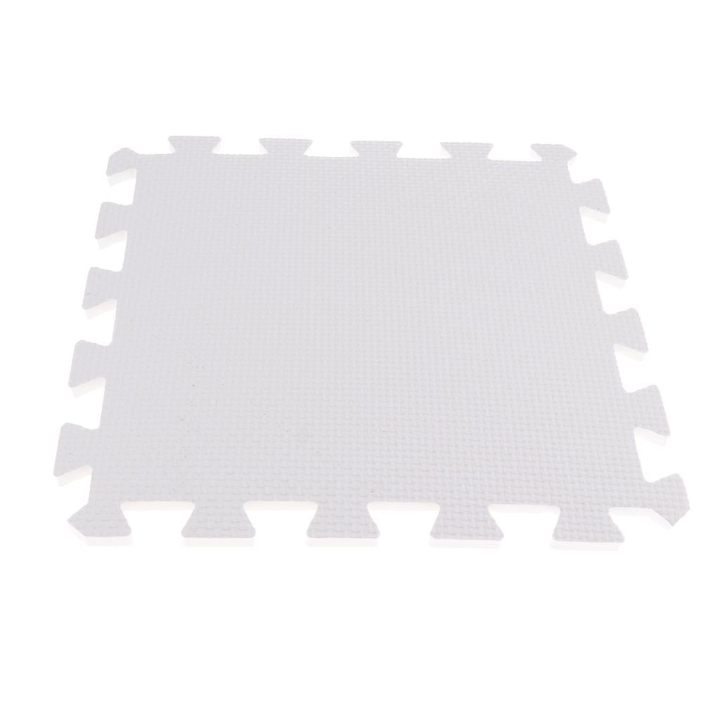 Eva Soft Foam Floor Play mats Interlocking Tiles Kids Nursery Puzzle White