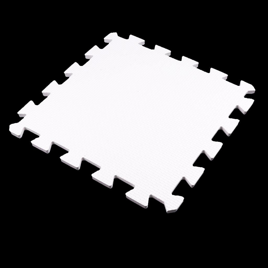 Eva Soft Foam Floor Play mats Interlocking Tiles Kids Nursery Puzzle White