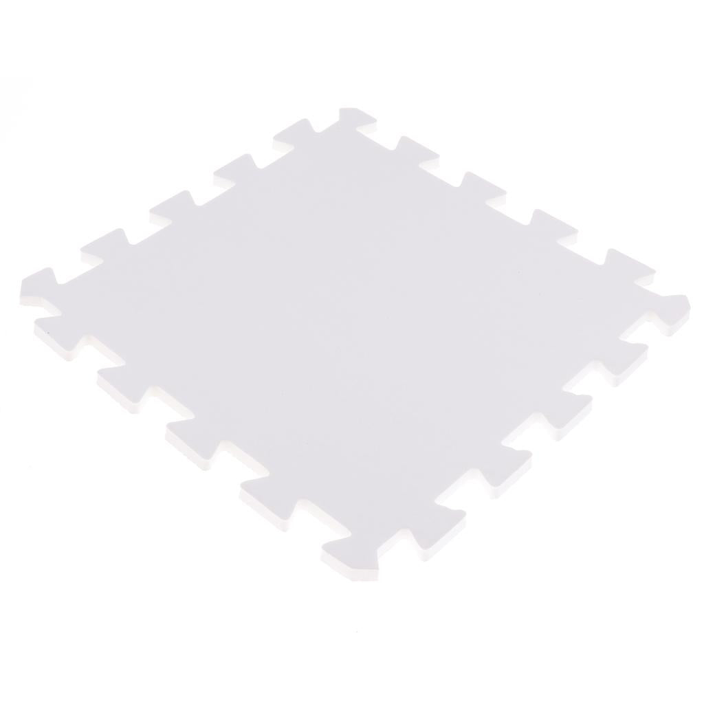 Eva Soft Foam Floor Play mats Interlocking Tiles Kids Nursery Puzzle White