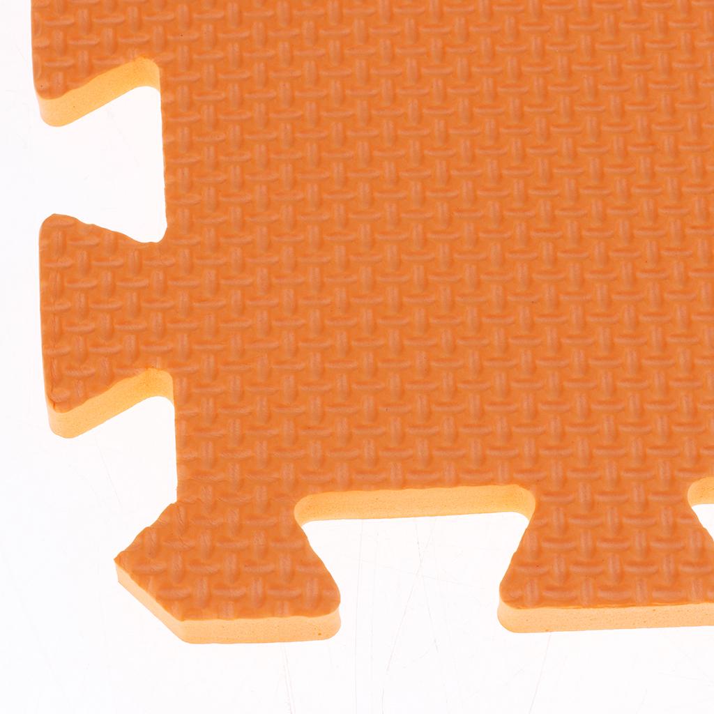 Eva Soft Foam Floor Play mats Interlocking Tiles Kids Nursery Puzzle Orange