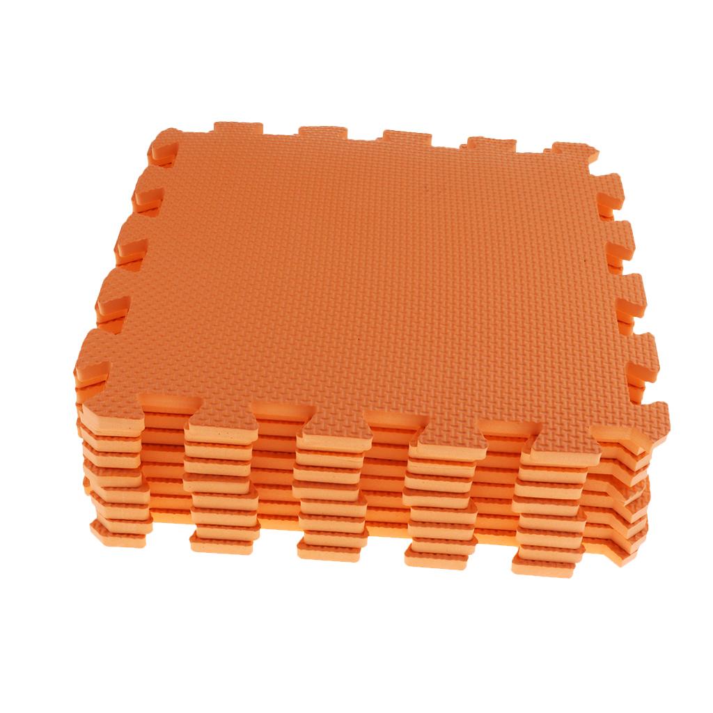 Eva Soft Foam Floor Play mats Interlocking Tiles Kids Nursery Puzzle Orange