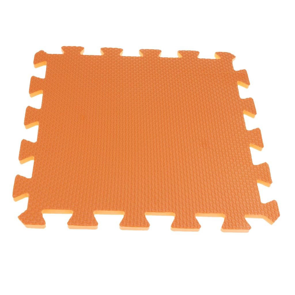 Eva Soft Foam Floor Play mats Interlocking Tiles Kids Nursery Puzzle Orange