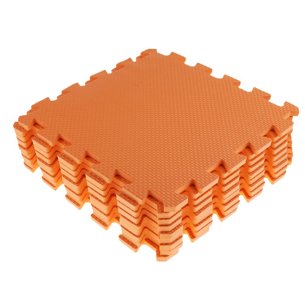 Eva Soft Foam Floor Play mats Interlocking Tiles Kids Nursery Puzzle Orange
