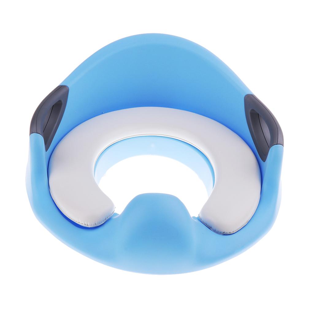 Kids Baby Potty Training Seats with Handles for Child Toilet Chair Blue