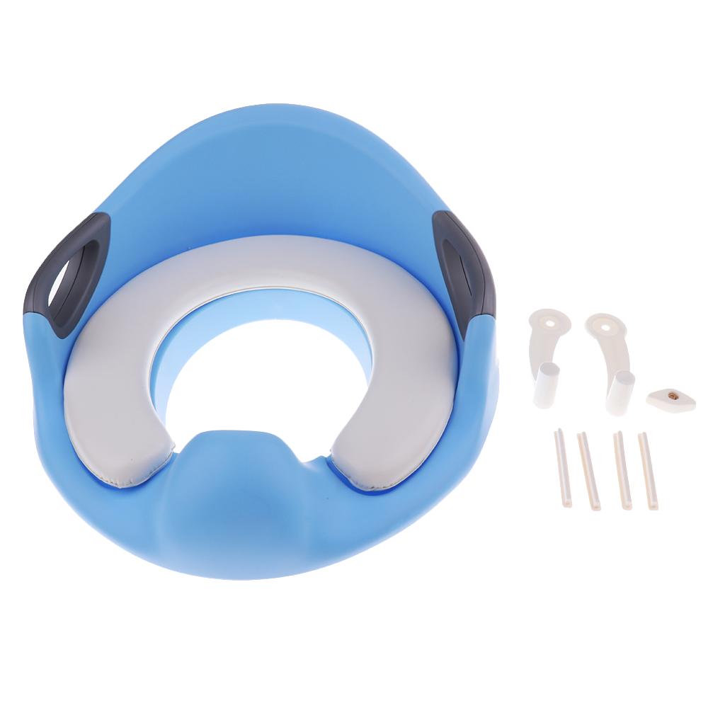 Kids Baby Potty Training Seats with Handles for Child Toilet Chair Blue