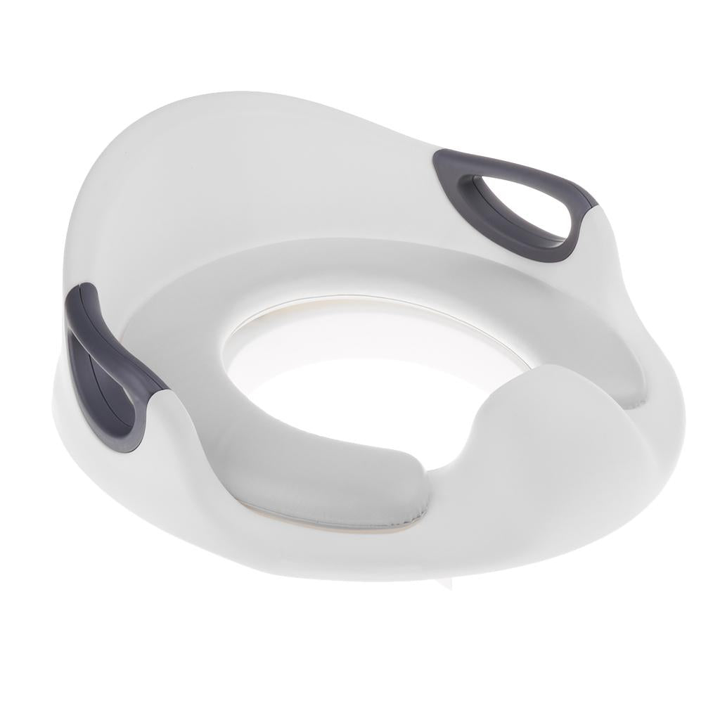 Kids Baby Potty Training Seats with Handles for Child Toilet Chair White
