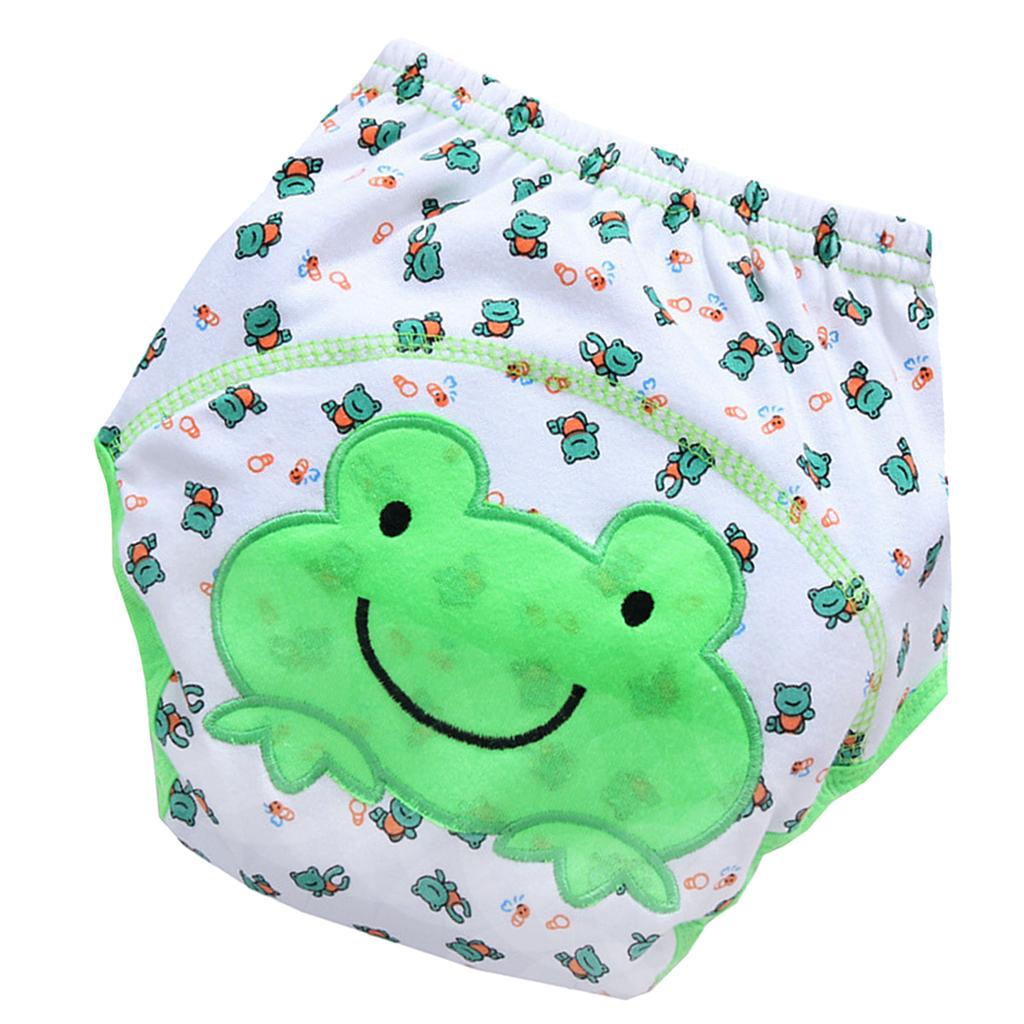 Baby Girl Boy Toliet Pee Potty Training Pants Diaper Nappy Underwear 18-36 months Frog