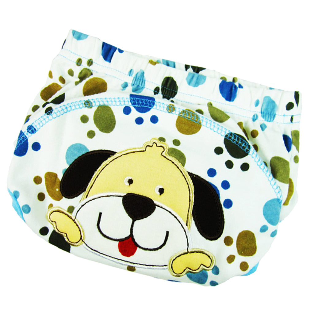 Baby Girl Boy Toliet Pee Potty Training Pants Diaper Nappy Underwear 5-14 months Puppy