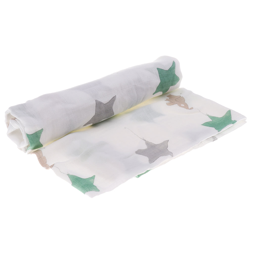 Baby Bamboo Fiber Wrap Towel Infant Swaddle Blankets Elephant kite