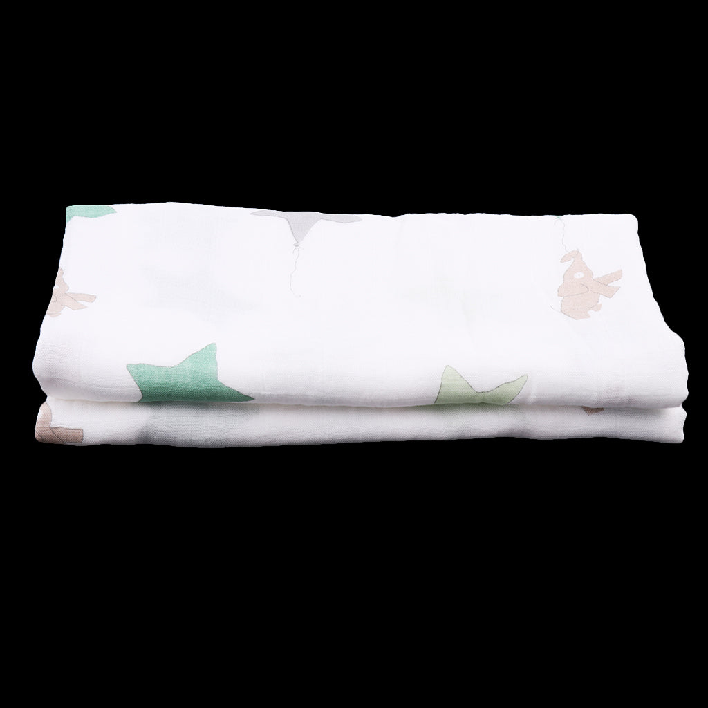 Baby Bamboo Fiber Wrap Towel Infant Swaddle Blankets Elephant kite