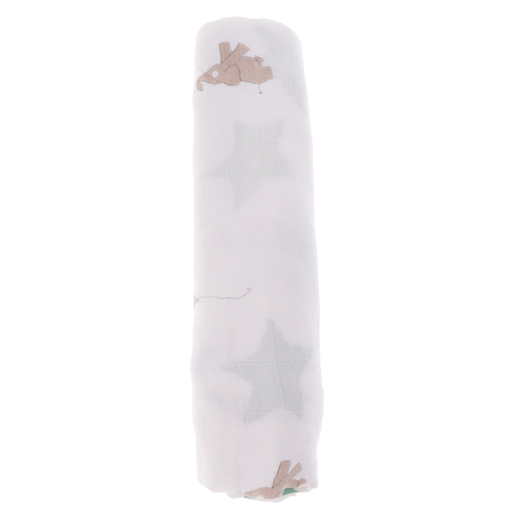 Baby Bamboo Fiber Wrap Towel Infant Swaddle Blankets Elephant kite