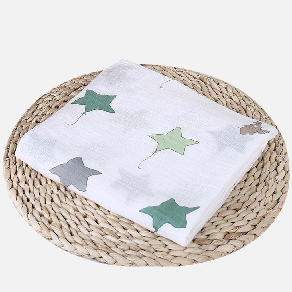 Baby Bamboo Fiber Wrap Towel Infant Swaddle Blankets Elephant kite