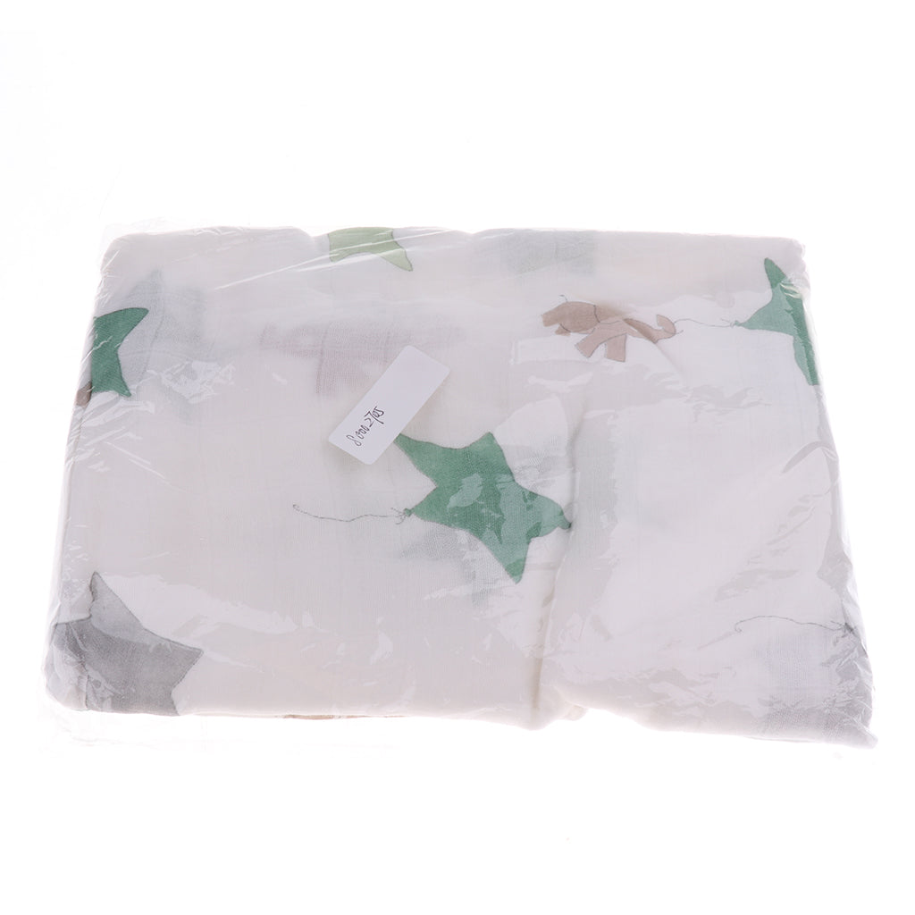 Baby Bamboo Fiber Wrap Towel Infant Swaddle Blankets Elephant kite
