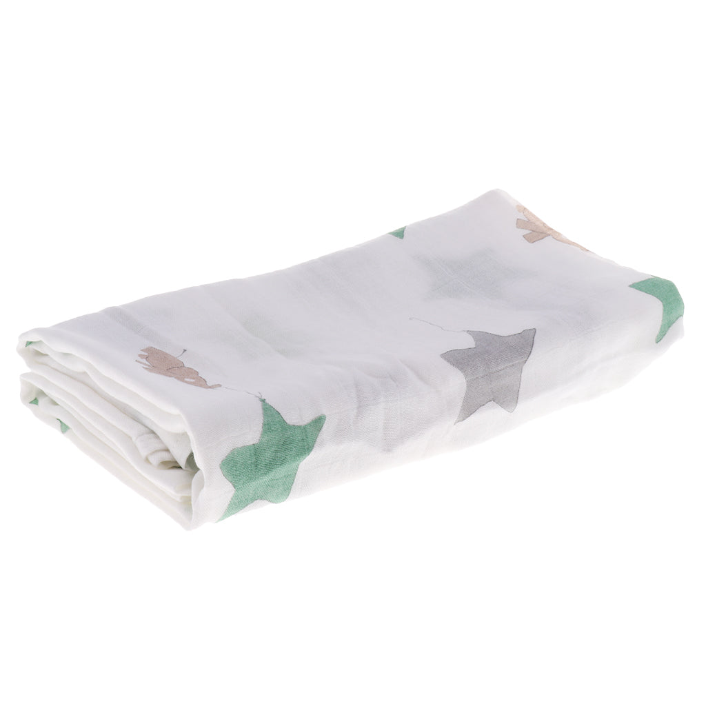 Baby Bamboo Fiber Wrap Towel Infant Swaddle Blankets Elephant kite
