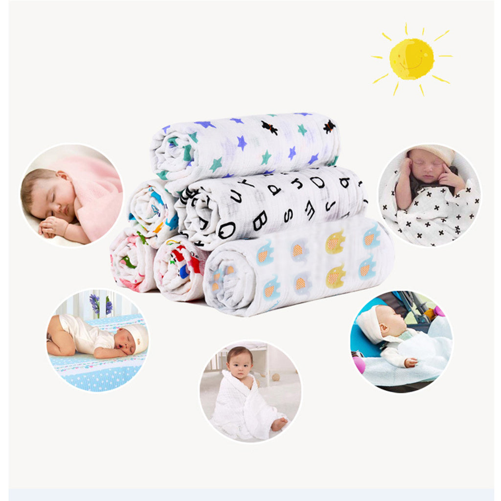 Baby Bamboo Fiber Wrap Towel Infant Swaddle Blankets Plus sign