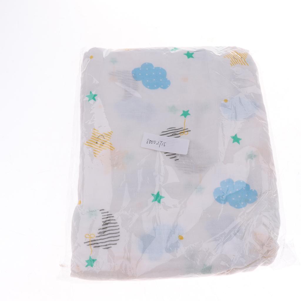 Soft Muslin Baby Swaddling Blanket Newborn Infant Cotton Swaddle Towel Cloud