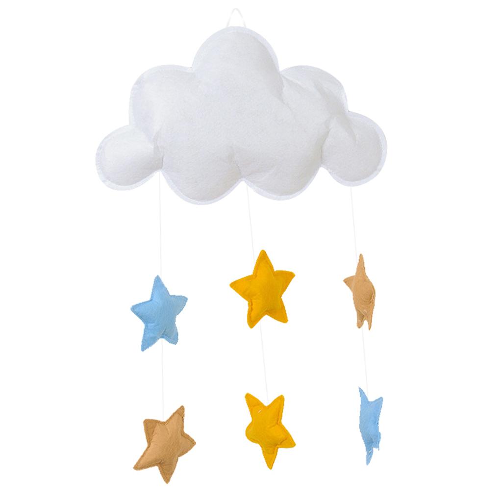 Love Heart Star Baby Nursery Mobile Wall Hanging Decor Star White