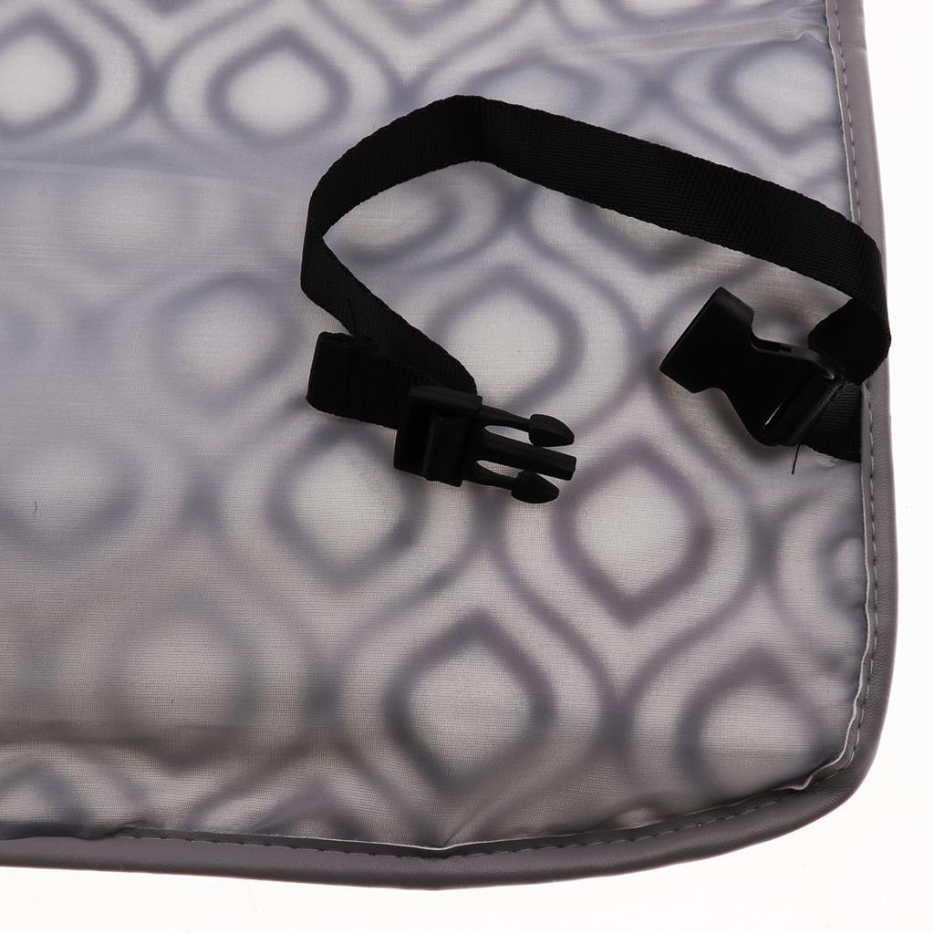 Baby Portable Changing Pad 3-in-1 Diaper Clutch Changing Station White+Black
