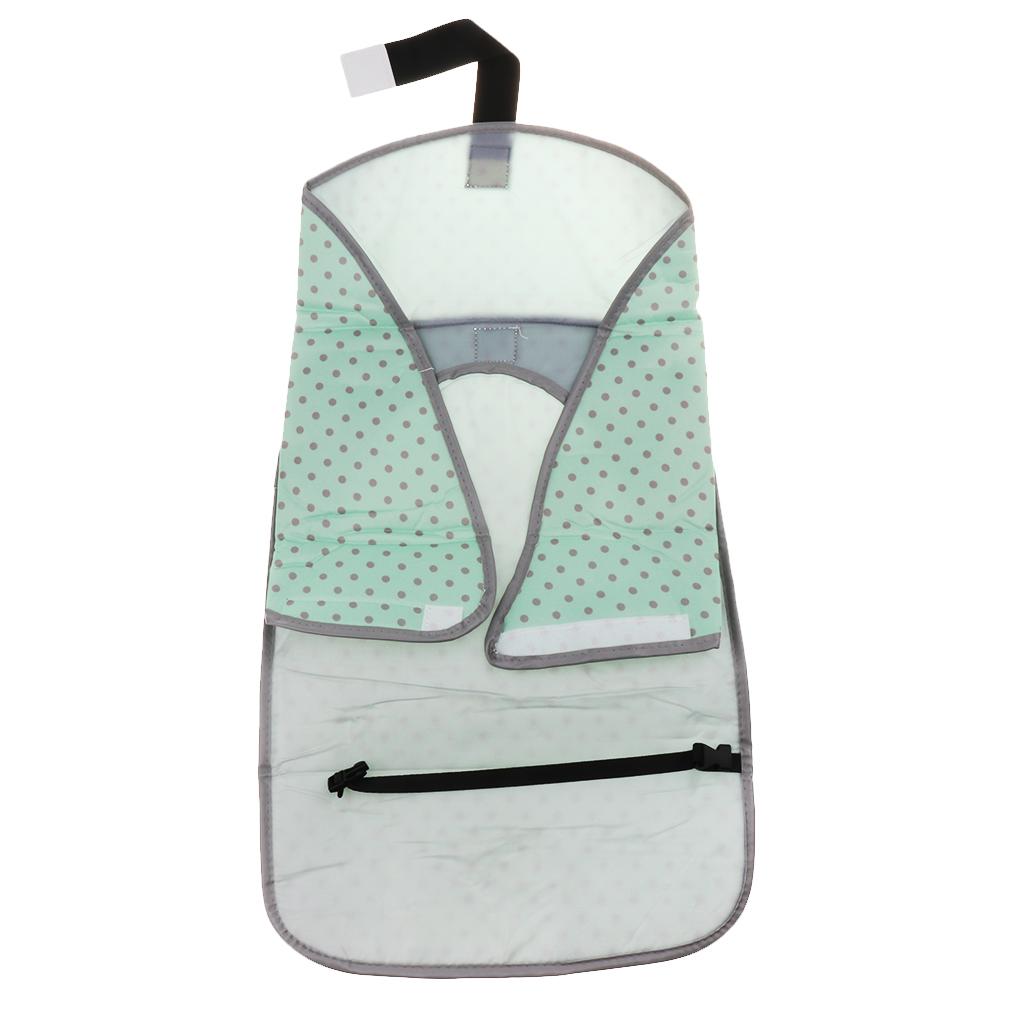 Baby Portable Changing Pad 3-in-1 Diaper Clutch Changing Station Green