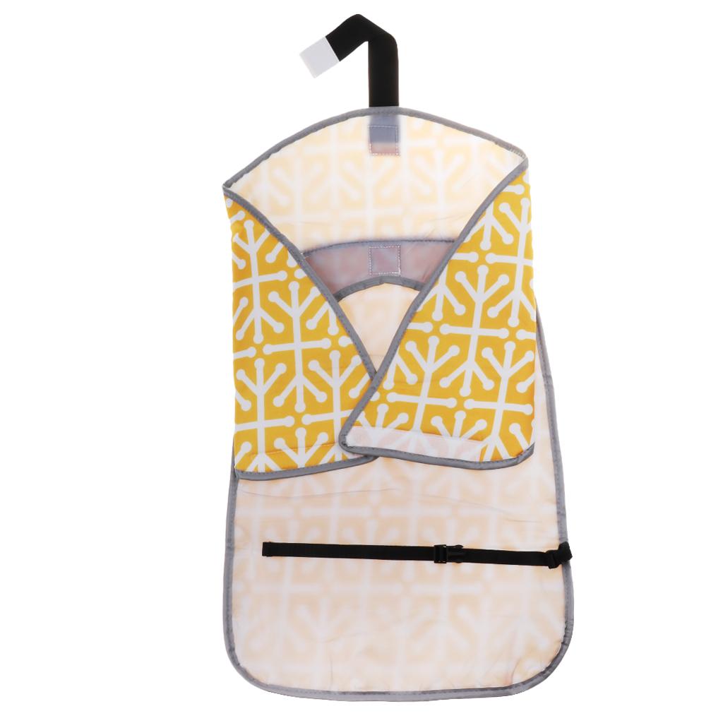 Baby Portable Changing Pad 3-in-1 Diaper Clutch Changing Station Yellow
