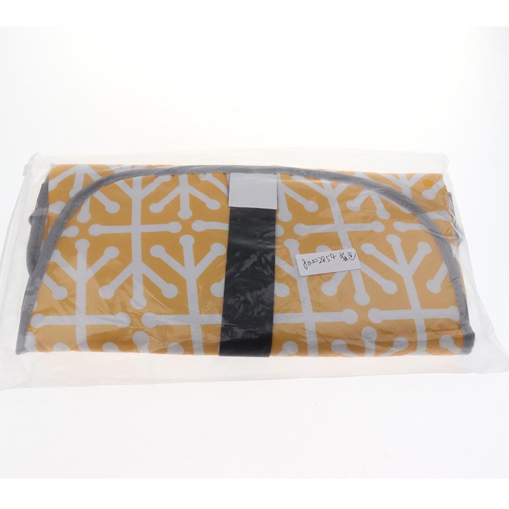 Baby Portable Changing Pad 3-in-1 Diaper Clutch Changing Station Yellow
