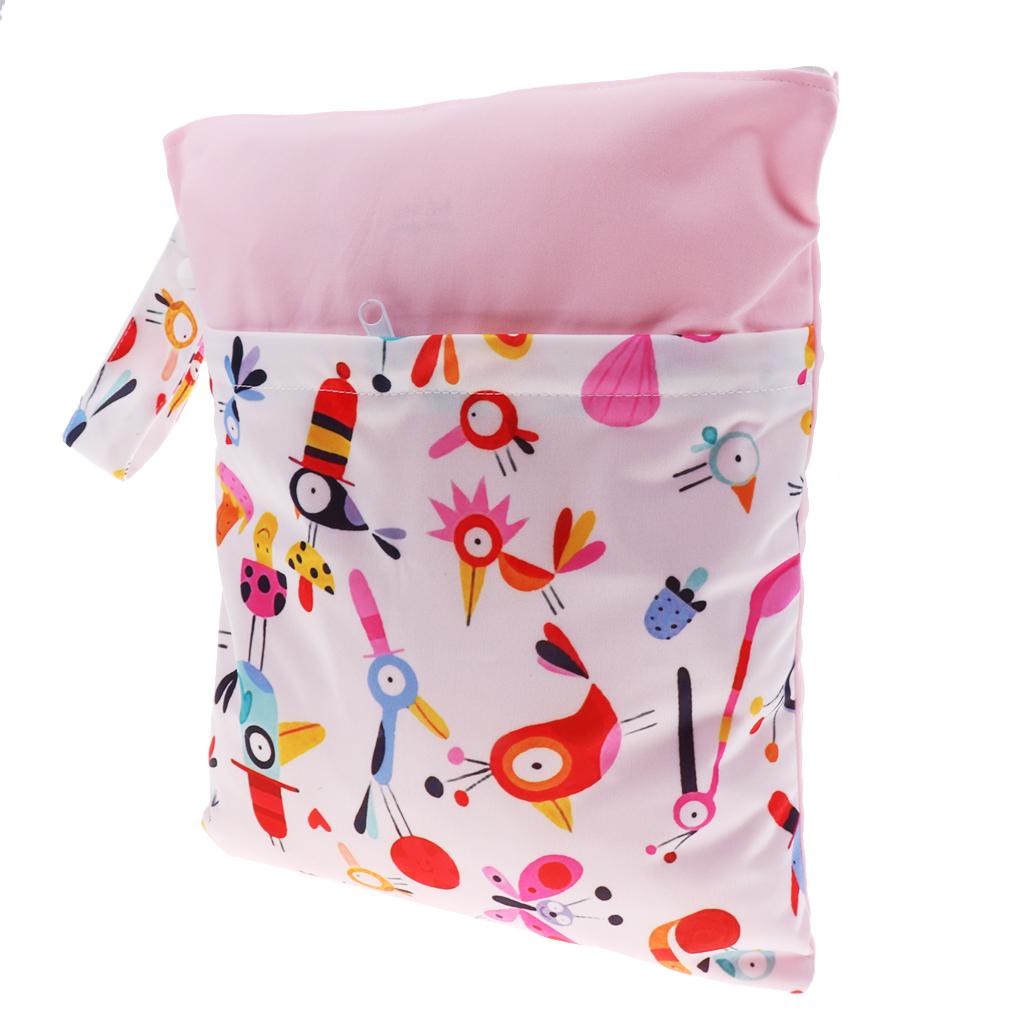 Travel Wet and Dry Cloth Diapers Wet Bags Waterproof Reusable Style 1