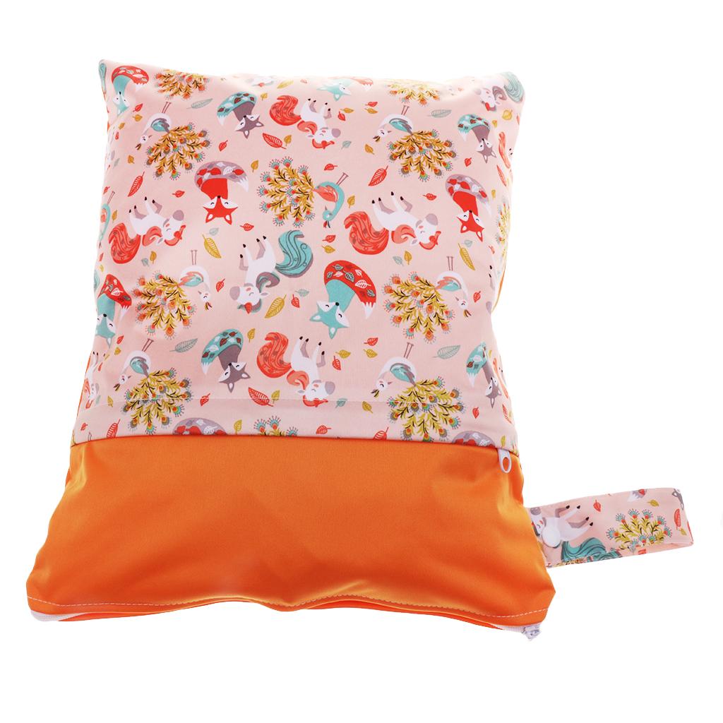 Travel Wet and Dry Cloth Diapers Wet Bags Waterproof Reusable Style 2