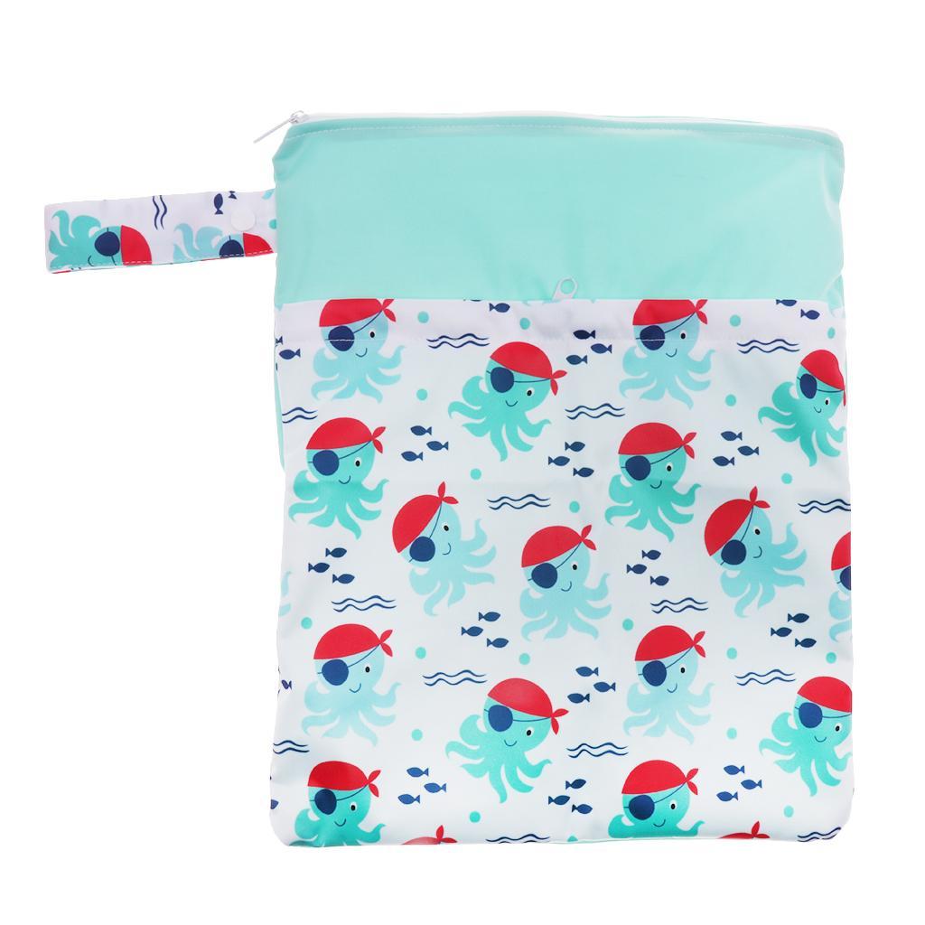 Travel Wet and Dry Cloth Diapers Wet Bags Waterproof Reusable Style 4