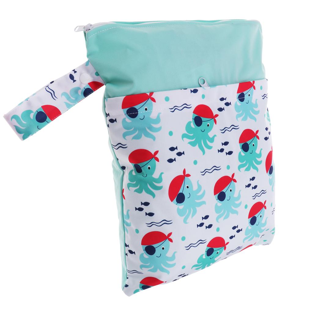 Travel Wet and Dry Cloth Diapers Wet Bags Waterproof Reusable Style 4