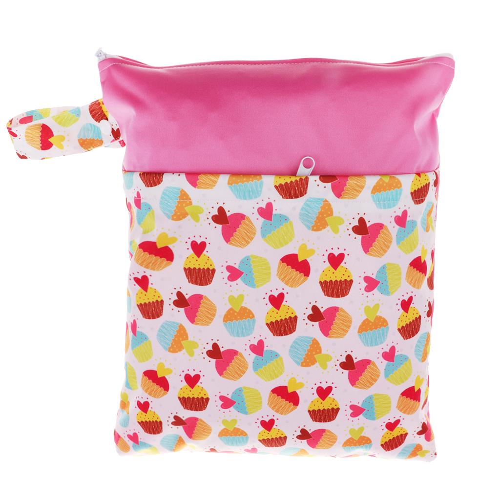Travel Wet and Dry Cloth Diapers Wet Bags Waterproof Reusable Style 5