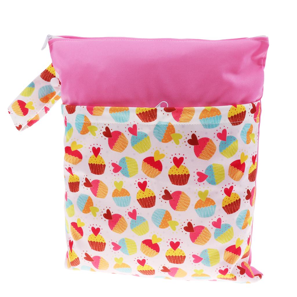 Travel Wet and Dry Cloth Diapers Wet Bags Waterproof Reusable Style 5