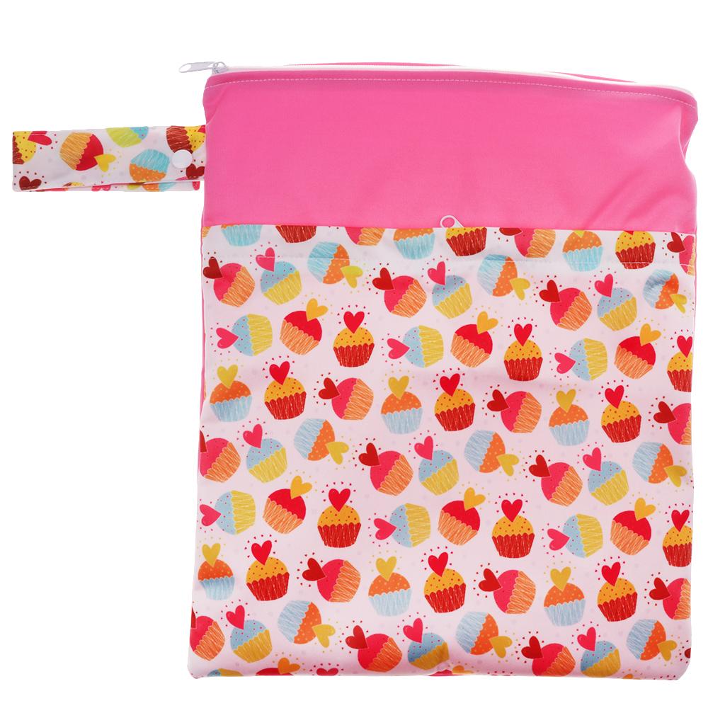Travel Wet and Dry Cloth Diapers Wet Bags Waterproof Reusable Style 5